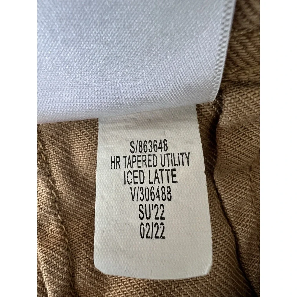 Banana Republic Utility‎ Cargo Pant in Iced Latte Brown Sz 2Tall